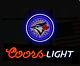 13x8 Toronto Blue Jays Coors Light Neon Beer Sign Light Lamp Bar Garage Store