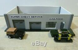 1/64 Maquette Garage Station / Gaz / Magasin Divers Modèles Shell Chevy Checker
