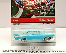 2009 Hot Wheels Larrys Garage'57 Chevy Bel Air Chase & Autographied Card, Rare