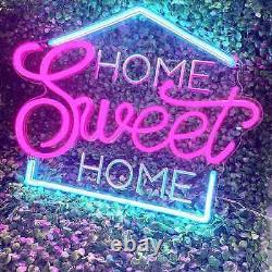 24 X 18 Accueil Sweet Home Neon Signes Led Lightsclub Party Store Décoration Murale