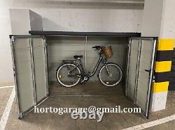 2.4x0.80 abri de vélo en métal boîte de rangement feuille de métal garage métallique garage en métal arbor