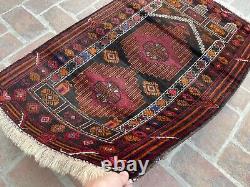 2.8x4.1 Tapis en laine Baloutche tribal vintage fait main afghan oriental