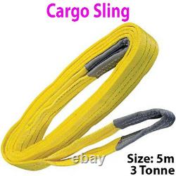 5m 3 Tonne (3000kg) Sangle De Toile Plate Strong Cargo Sling Crane Hoist Strap