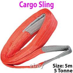5m 5 Tonne (5000kg) Sangle De Toile Plate Strong Cargo Sangle -crane De Levage