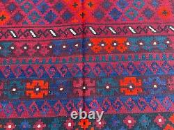 8.1x11 Décoration de tapis oriental à plat afghan antique traditionnel luxueux