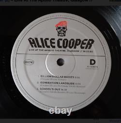 Alice Cooper En Direct Au Théâtre Apollo, Glasgow 19.02.82 Double Lp Limited Nouveau