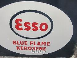 Ancienne Publicité Esso Porcelaine Authentic Sign Store Garage Shop 553-u