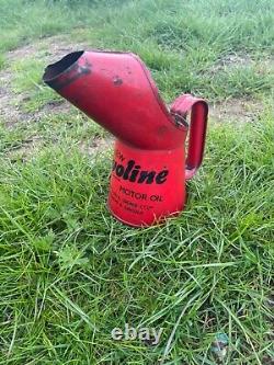 Bec verseur pour bidon à huile moteur Ovoline rétro pour garage avec publicité vintage