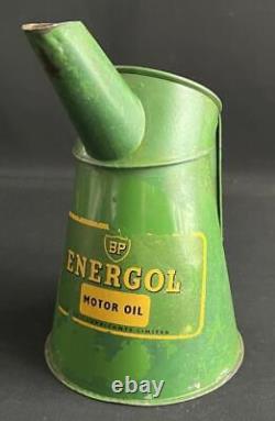 Bp Energol Vintage Quart Oil Pourer Jug Garage Advertising Measure Display Tin  <br/>		 
<br/>
	Bp Energol Vintage Quart Oil Verseur Cruche Garage Publicitaire Mesure Affichage Étain