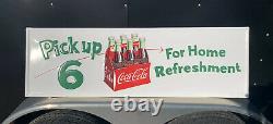 Coca Cola Metal Sign Coke Vintage Style Bouton De Bouteille Garage Gas Country Store
