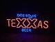 Enseigne Lumineuse En Néon 24 Dos Equis Texas Beer Pour Magasin, Cave D'homme, Pub, Club, Garage.