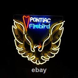Enseigne lumineuse néon personnalisée Firebird Car pour magasin, bar, salle de garage en acrylique imprimé 19x19