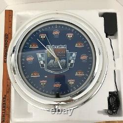 Federated Auto Parts Wrench Mechanic Garage Store Man Cave Neon Clock Sign Nib