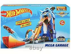 Hot Wheels Mega City Set Garage, 35+ Cars Store & Race Pour Les Enfants