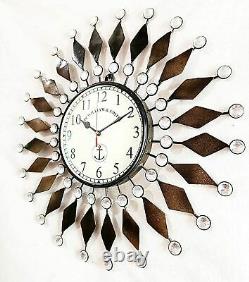 Iron Wall Clock Antique Style Entreprises Malik Store Art Unique 20 Pouces Pour Hom