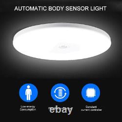 Lampe de plafond LED avec détecteur de mouvement PIR 18W pour salle de bain, cuisine, couloir, maison (Royaume-Uni)