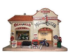 Lemax Village De Noël Motocycle Shop Craftsman Garage