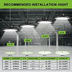 Luminaire LED UFO Dimmable haute baie 150W 5000K pour éclairage commercial avec prise