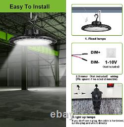Luminaire commercial LED High Bay Light 150W Dimmable UFO 5000K à brancher