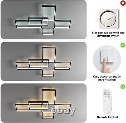 Luminaire de plafond moderne encastré LED en acrylique 92W