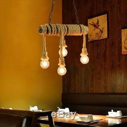 Lustre Pendent Vintage Restaurant Brown Lumières De Conduite D'eau Fixture Lampe Magasin