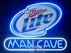 Man Cave Miller Lite Neon Light Garage Restaurant Decor Store Bar Neon Signe