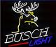 New Busch Lumière De Deer Bar Néon 17x14 Bière Lampe En Verre Magasin Garage Affichage