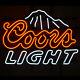 New Coors Light Montagne Néon 17x14 Bière Lampes En Verre Magasin Garage Affichage