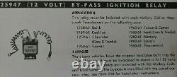 Nos Mallory By-pass Ignition Relay 1960-61 12 Volt Distributeur De Hot Rod Vintage