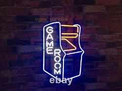 Nouveau Game Room Store Bar Neon Light Sign 17x14 Lampe Real Glass Decor Garage