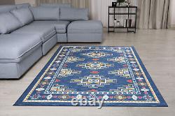 Nouveau tapis géométrique moderne pliable pour chambre à coucher et salon, grand tapis traditionnel