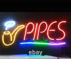 Nouvelles Pipes De Fumée Store Neon Enseigne Lampe 20x16 Verre Léger Garage Bar Pub Shop