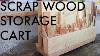 Scrap Rolling Wood Stockage Panier