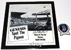 Steve Hackett a signé Genesis Spot The Pigeon Vinyl Record Lp Beckett Bas Coa