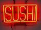 Sushi Magasin Ouvrir Lampe Néon 14x7 Bar Éclairage Garage Cave Oeuvre D'art Décor