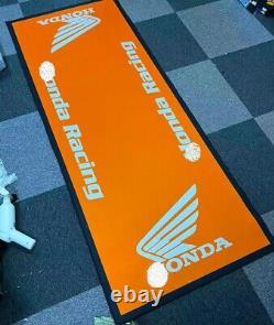 Tapis De Stationnement De Moto Pour Honda Atelier Mat Bike Display Anti Slip Rug