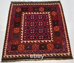 Tapis afghan fait à la main en laine vintage tribal antique géométrique pour la maison ou le bureau