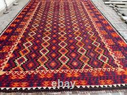 Tapis de chambre de taille palatiale orientale persane en laine afghane luxueuse de 9,7x15,4 et 10x16