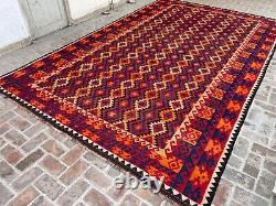 Tapis de chambre de taille palatiale orientale persane en laine afghane luxueuse de 9,7x15,4 et 10x16