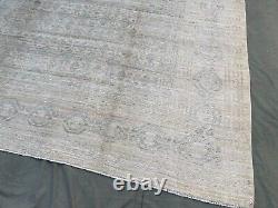 Tapis de qualité originale fait main en laine filée à la main Khotan naturelle de 10x13.6 pieds
