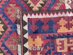 Tapis de salon afghan de luxe oriental ancien 9,7x14,9 10x15 grand tapis usé