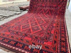 Tapis de salon de grande taille de luxe 10x17 Oriental Afghan Faded 10x16.7 Palace Size