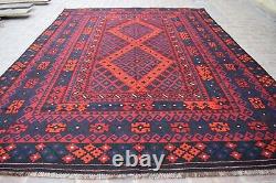 Tapis de salon ou de chambre oriental afghan en laine fait main, de grande taille, style vintage