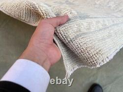 Tapis de zone énorme en laine naturelle filée à la main de qualité originale Oushak 9.11x14 pi