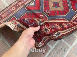 Tapis en laine vintage tribal afghan baluchi oriental turkmène fait main pour chambre 2.8x4.9