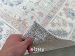 Tapis fait à la main de qualité originale 9,6x11,9 pi en laine naturelle Oushak 9x12 de grande taille