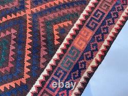 Tapis kilim afghan fait à la main 3,4x5,7 3x5 Tapis oriental tribal vintage avec médaillon