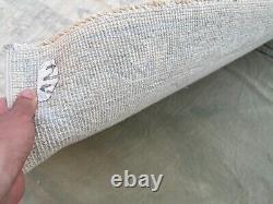 Tapis oriental fait main de qualité originale 9x12 Oushak naturel en laine filée à la main de 9x11.9 pieds.
