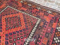 Tapis persan antique en laine orientale de 8,3x13,1 pieds de style vintage