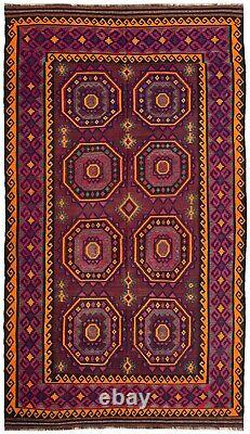 Tapis persan en laine luxueux antique exquis tissé à la main oriental afghan de 7,11x13,7